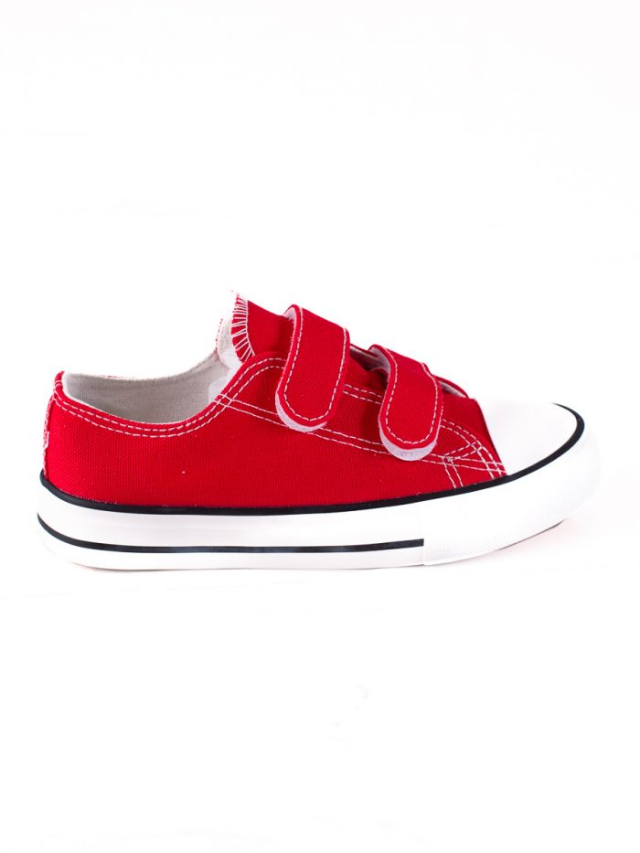 Raudoni batai su lipukais Batai berniukams 2Batai.LT - el.parduotuvė avalynės 6