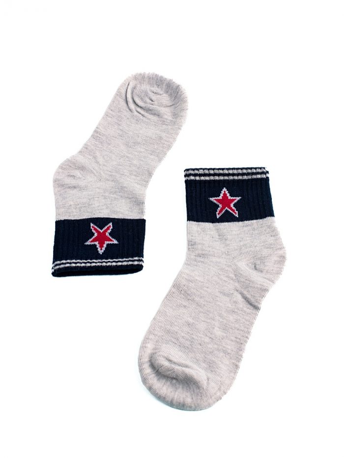 Shelovet vaikiškos kojinės pilkos spalvos su žvaigždute Aksesuarai 2Batai.LT - el.parduotuvė avalynės 4