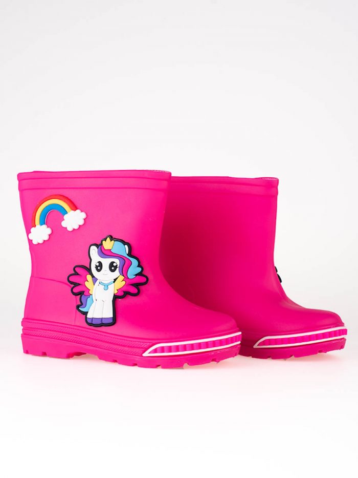 Shelovet žemi mergaitiški batai nuo lietaus rožiniai Batai mergaitėms 2Batai.LT - el.parduotuvė avalynės 4