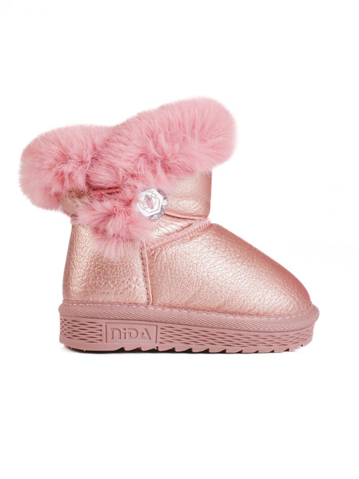Mergaičių sniego batai su kailiu rožinės spalvos Shelovet Batai mergaitėms 2Batai.LT - el.parduotuvė avalynės 6