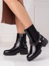 Moteriški juodi Potocki Chelsea batai su grandinėle Moteriški batai 2Batai.LT - el.parduotuvė avalynės