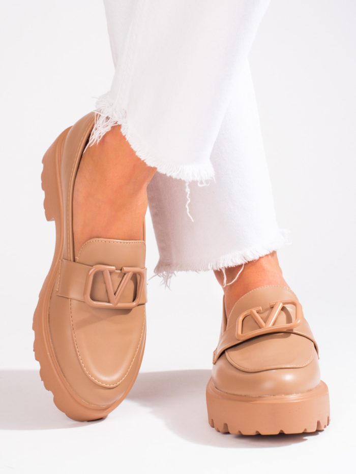Vinceza moteriški batai iš smėlinės eko odos Įmaunami batai pavasariui/vasarai/rudeniui 2Batai.LT - el.parduotuvė avalynės 6