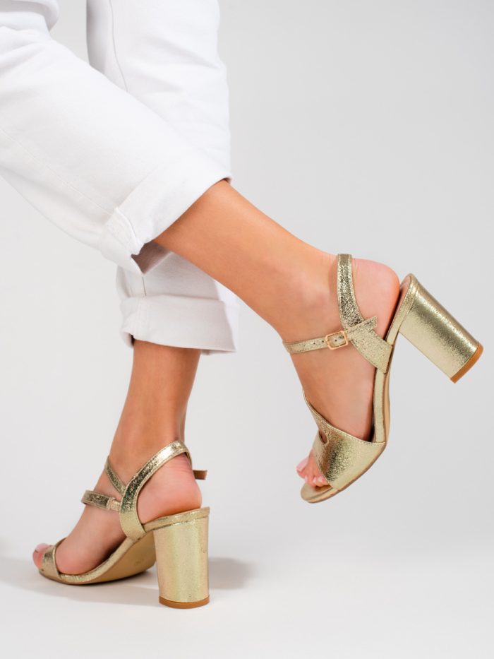 Elegantiški moteriški auksiniai Shelovet sandalai Aukštakulniai 2Batai.LT - el.parduotuvė avalynės 4