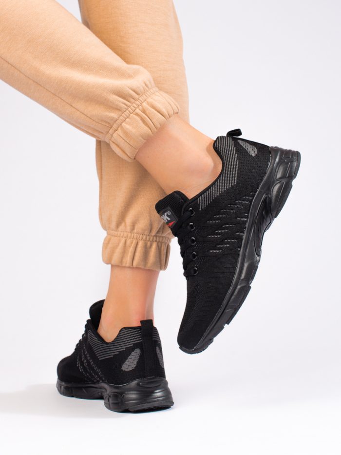 DK moteriški juodi tekstiliniai sportiniai batai Moteriški batai 2Batai.LT - el.parduotuvė avalynės 6