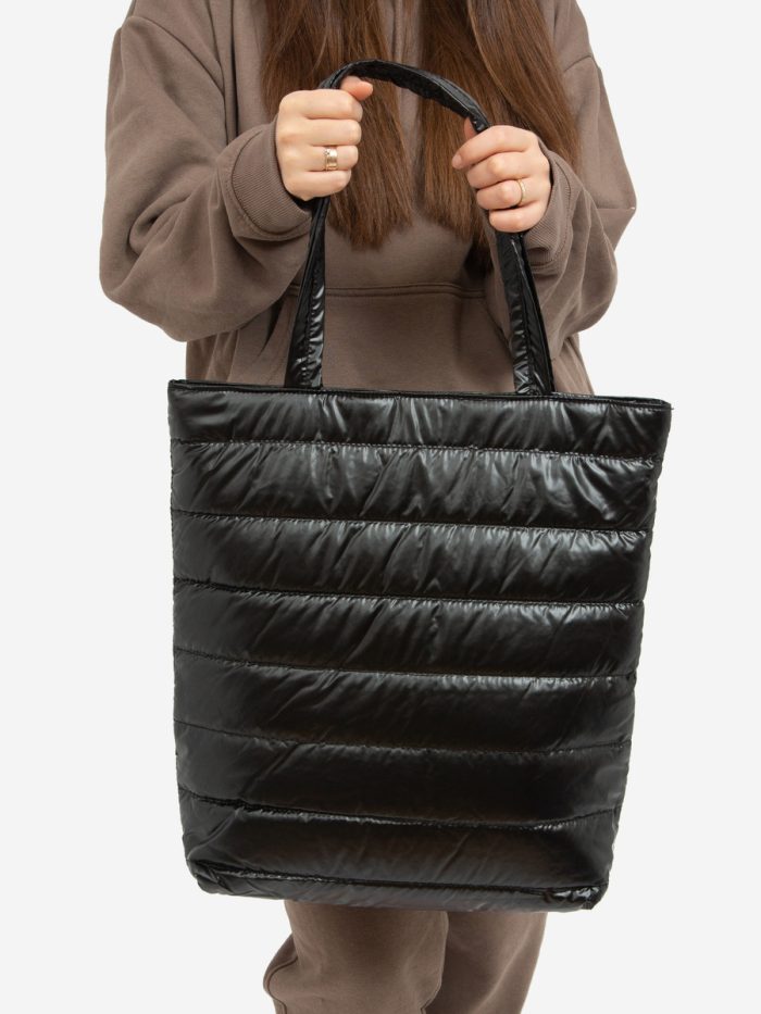 Shelovet dygsniuotas didelis juodas pečių krepšys Aksesuarai 2Batai.LT - el.parduotuvė avalynės 6