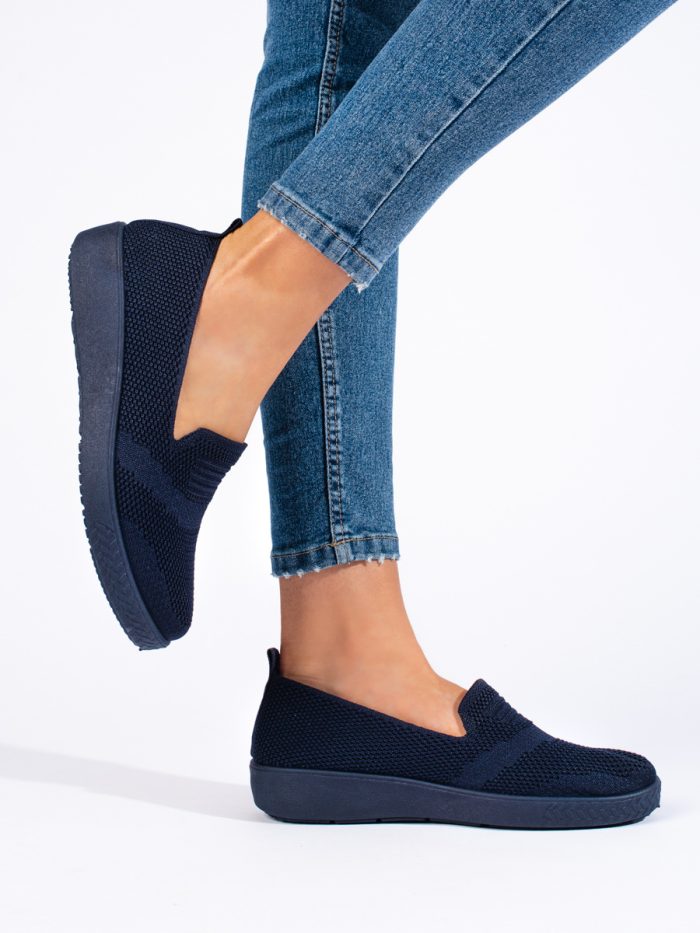 Tamsiai mėlynos spalvos tekstiliniai sportbačiai Moteriški batai 2Batai.LT - el.parduotuvė avalynės 6