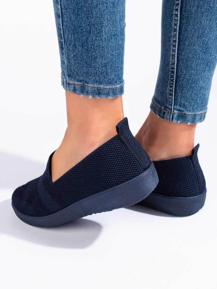 Tamsiai mėlynos spalvos tekstiliniai sportbačiai Moteriški batai 2Batai.LT - el.parduotuvė avalynės 5