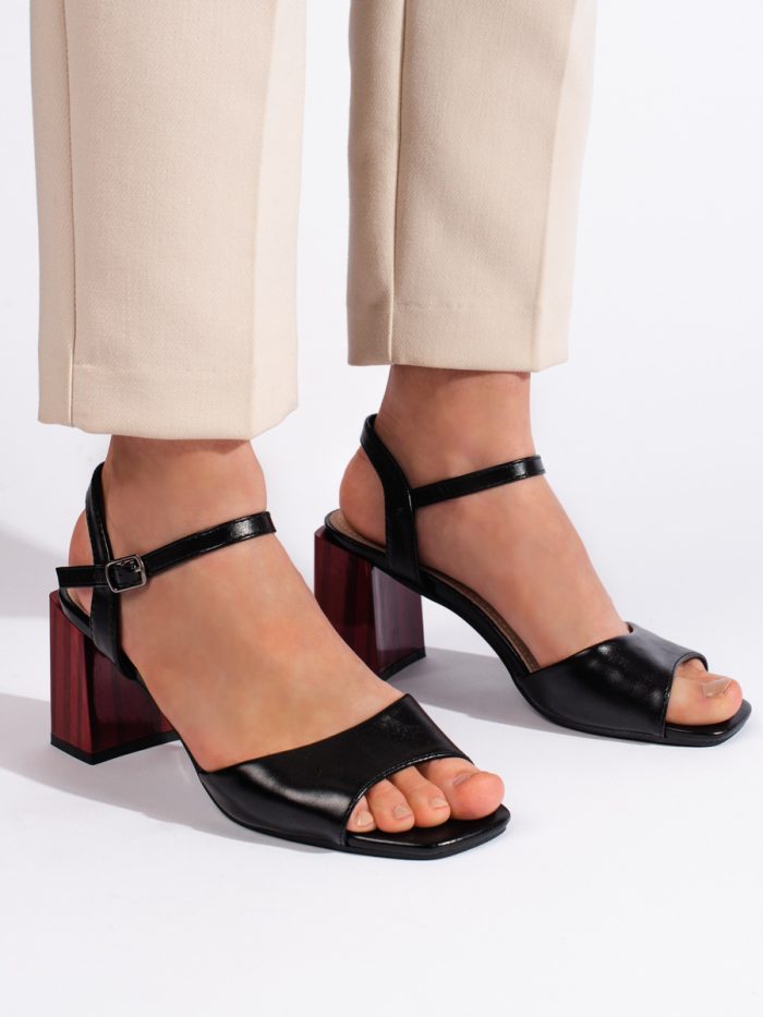 Elegantiški juodi aukštakulniai moteriški sandalai Aukštakulniai 2Batai.LT - el.parduotuvė avalynės 4