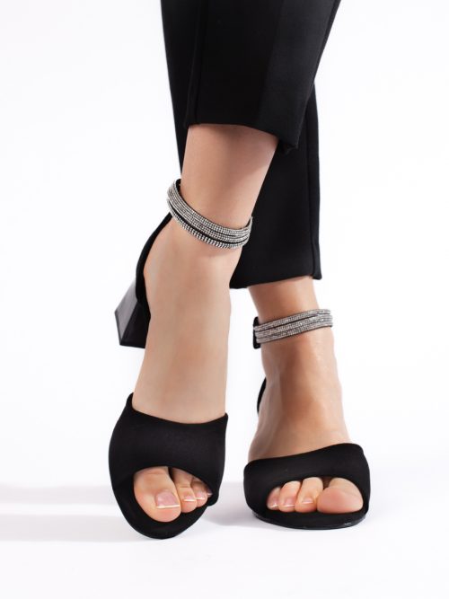 Stilingi juodi moteriški sandalai Aukštakulniai 2Batai.LT - el.parduotuvė avalynės