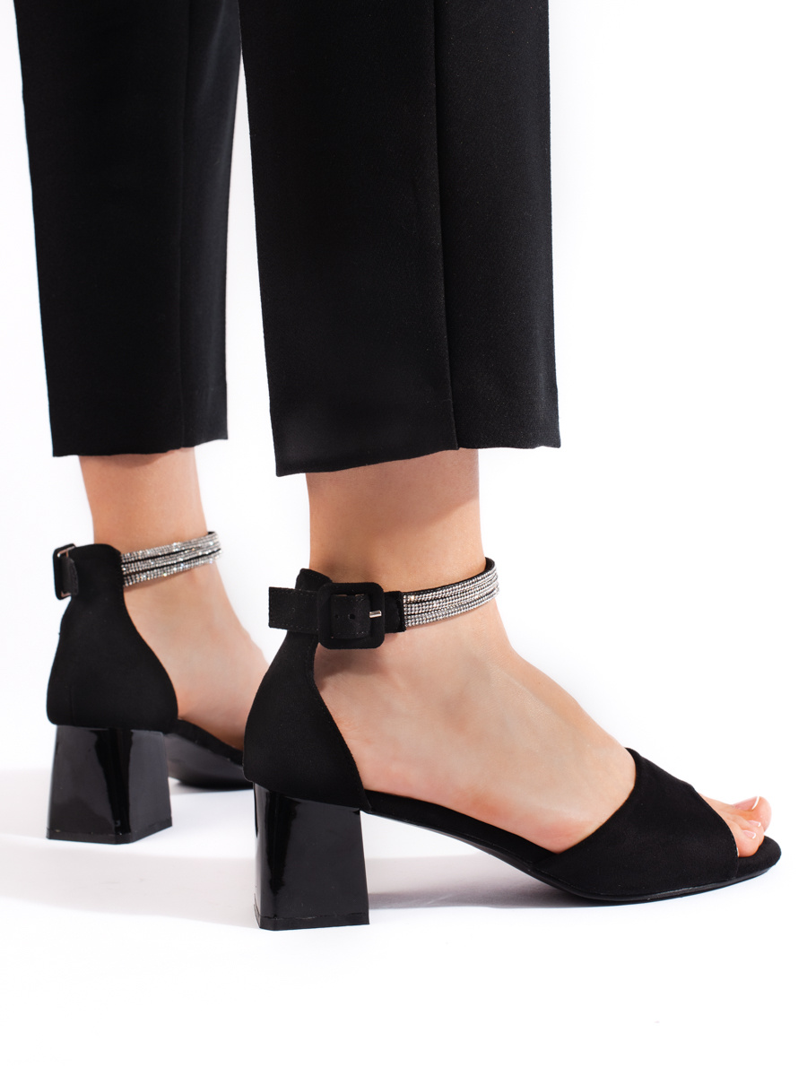 Stilingi juodi moteriški sandalai Aukštakulniai 2Batai.LT - el.parduotuvė avalynės 2