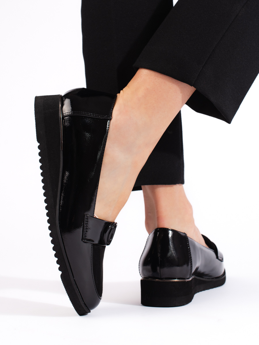 Elegantiški moteriški juodieji bateliai Įmaunami batai pavasariui/vasarai/rudeniui 2Batai.LT - el.parduotuvė avalynės 2